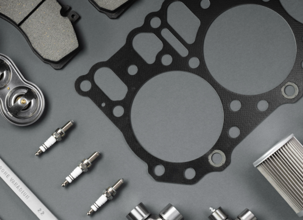 Illustration comparing genuine OEM parts and aftermarket parts in collision repair